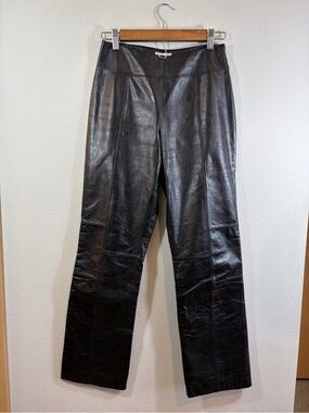 Halogen Black 100% Genuine Leather Pants